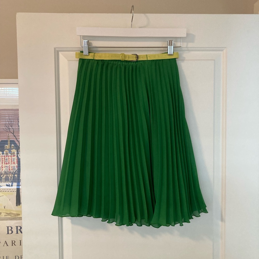 Pleated Midi Skirt